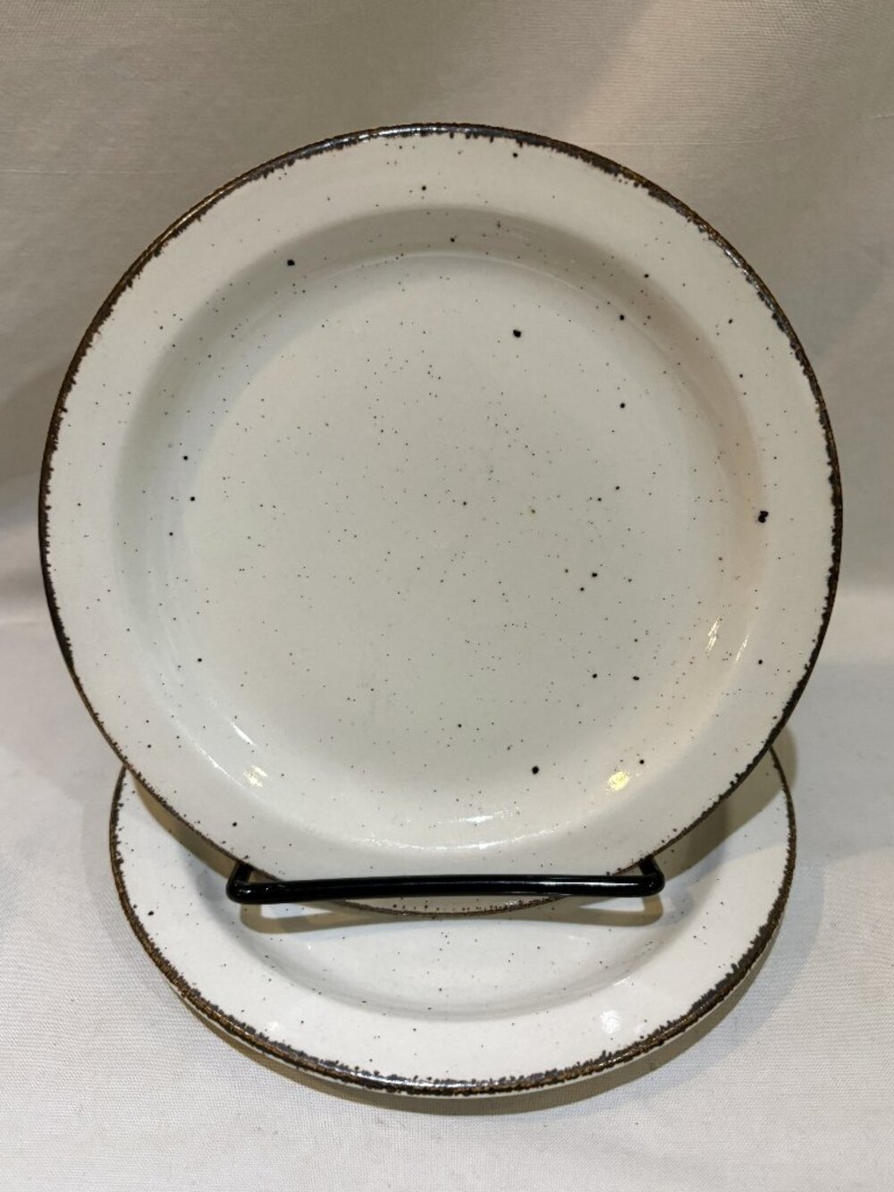 Pair of Stonehenge Midwinter Creation Bread and Butter Plates 7" Made in England